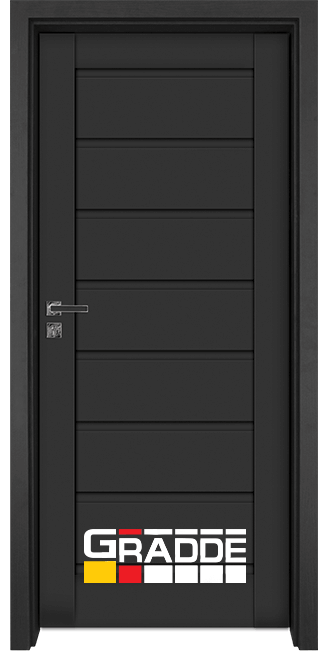 Интериорна врата Gradde Axel Voll, цвят Антрацит мат